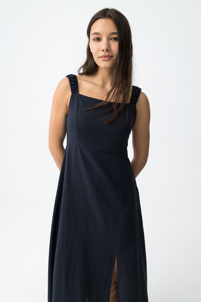 sachin and babi light blue dress Navy Blue Midi Dress - 10065187_798