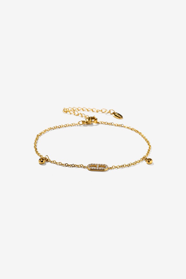 Gold Initial Anklet