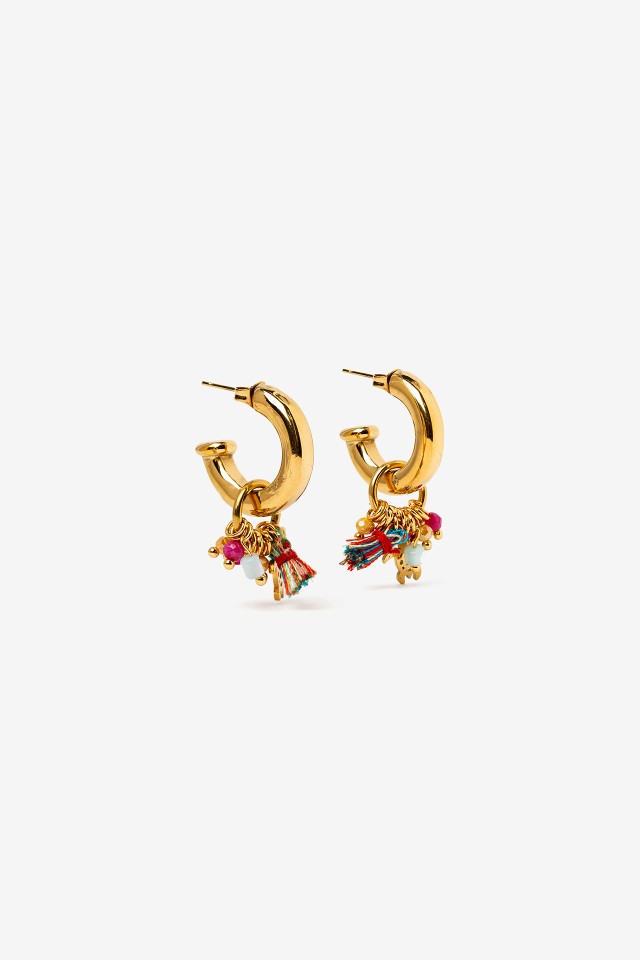Golden Hoop Earrings