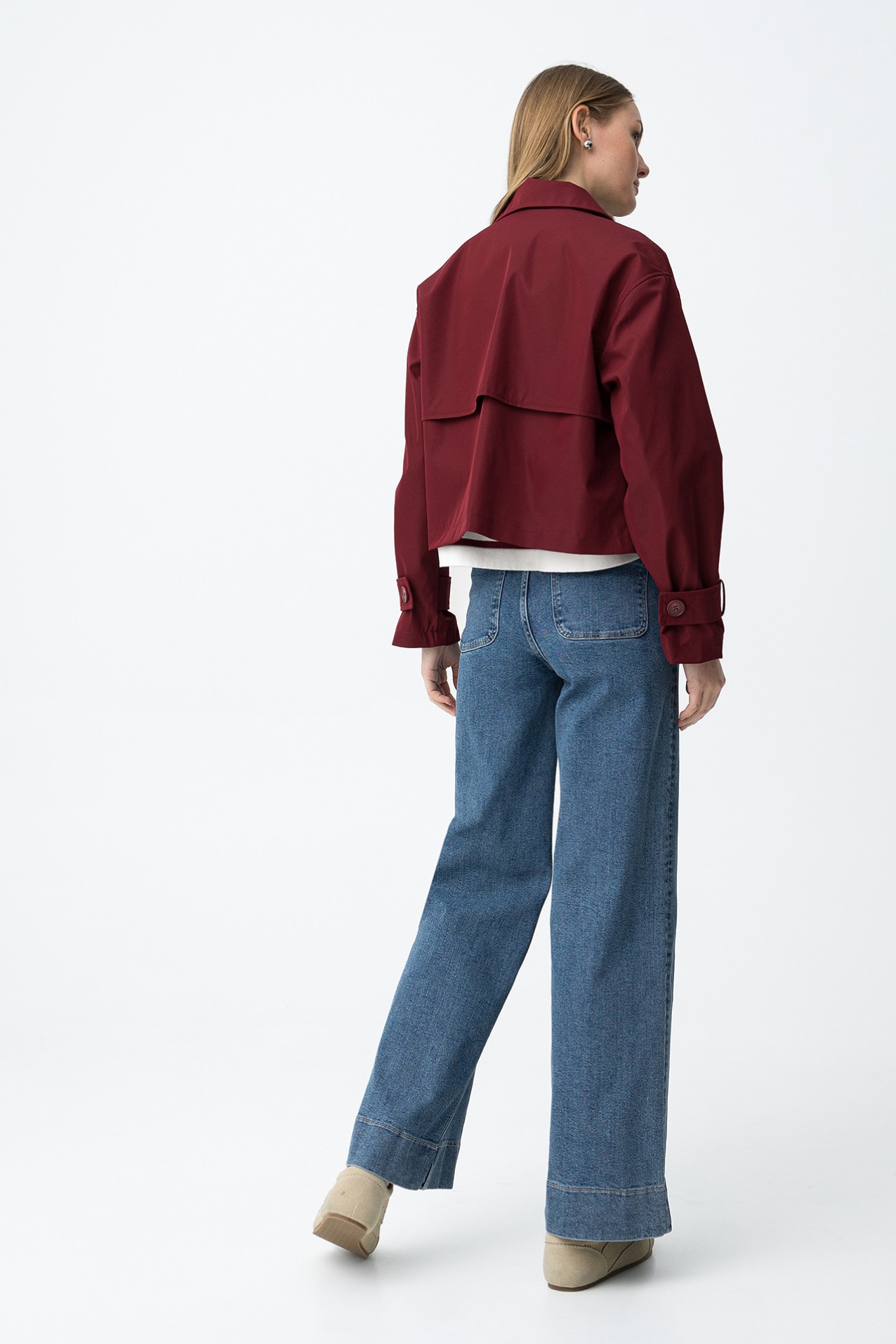 Jeans anchos azul oscuro