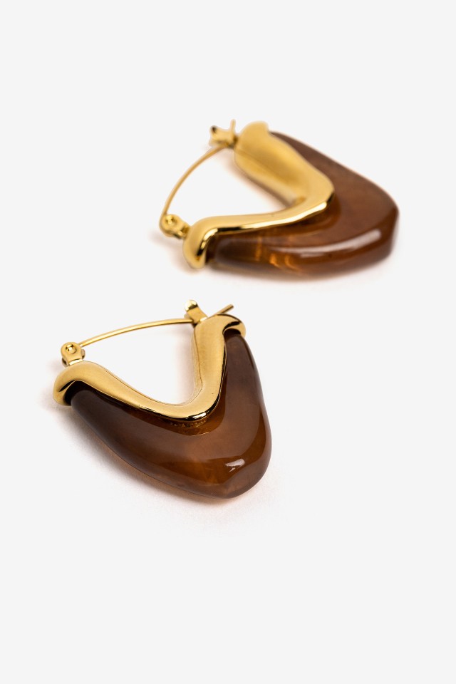 Golden Hoop Earrings