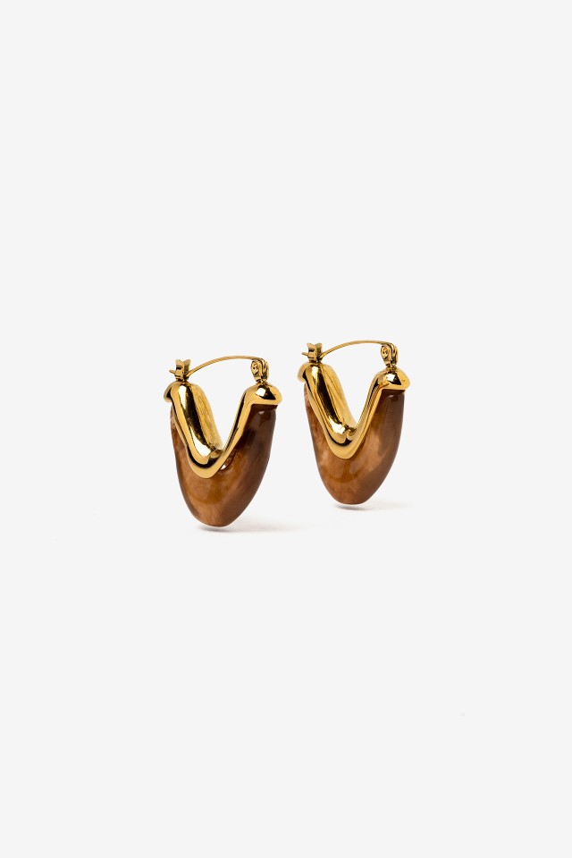 Golden Hoop Earrings
