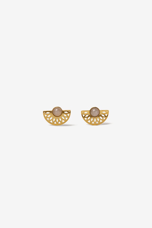 Golden Half-Moon Earrings