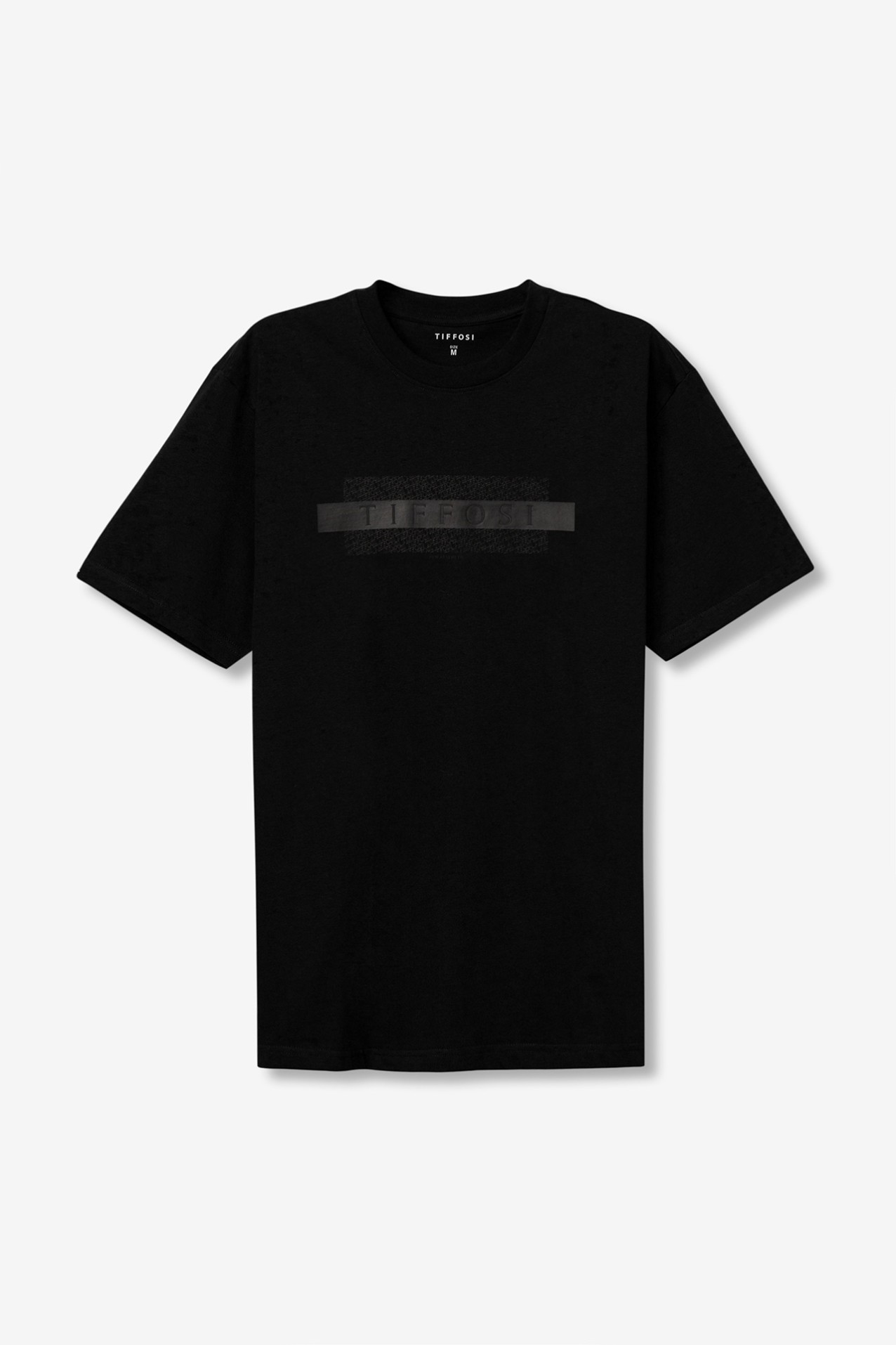 T-shirt preta casual slim