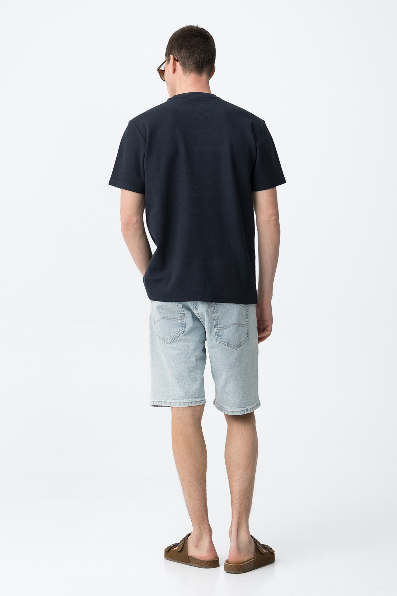 Cal��es relaxed fit azul claro