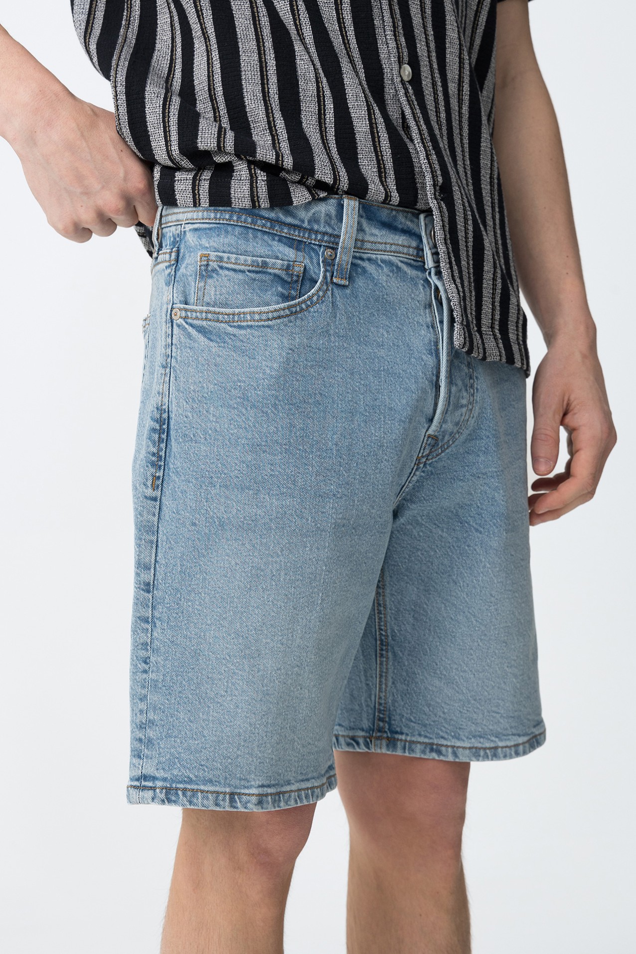 Cal��es relaxed fit azul m�dio
