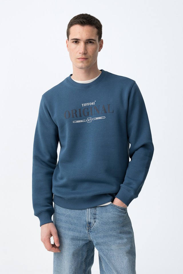Blue Oversized Sweatshirt