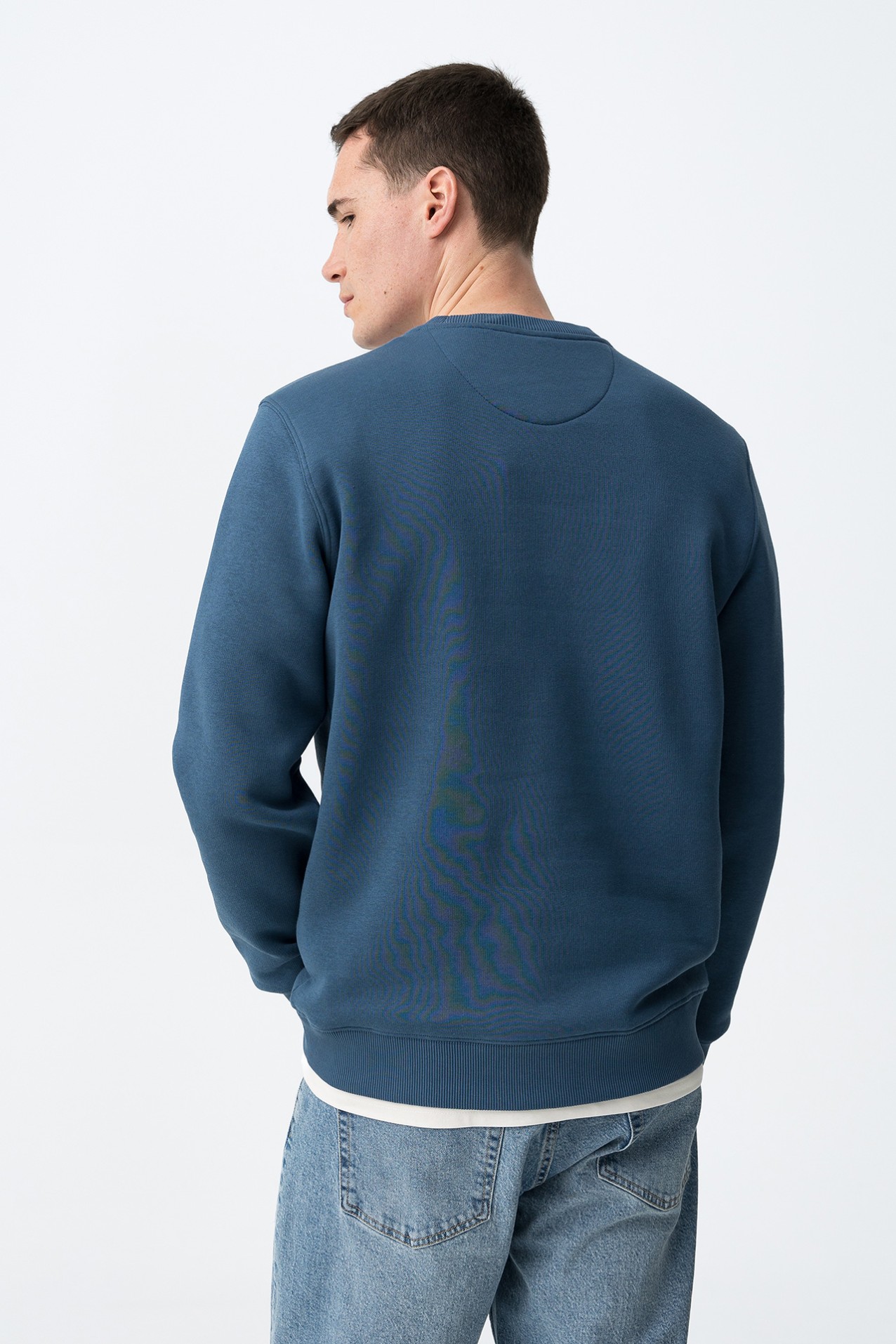 Blue Oversized Sweatshirt
