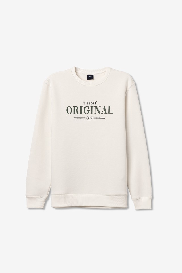 White Original Print Sweatshirt White Original Print Sweatshirt