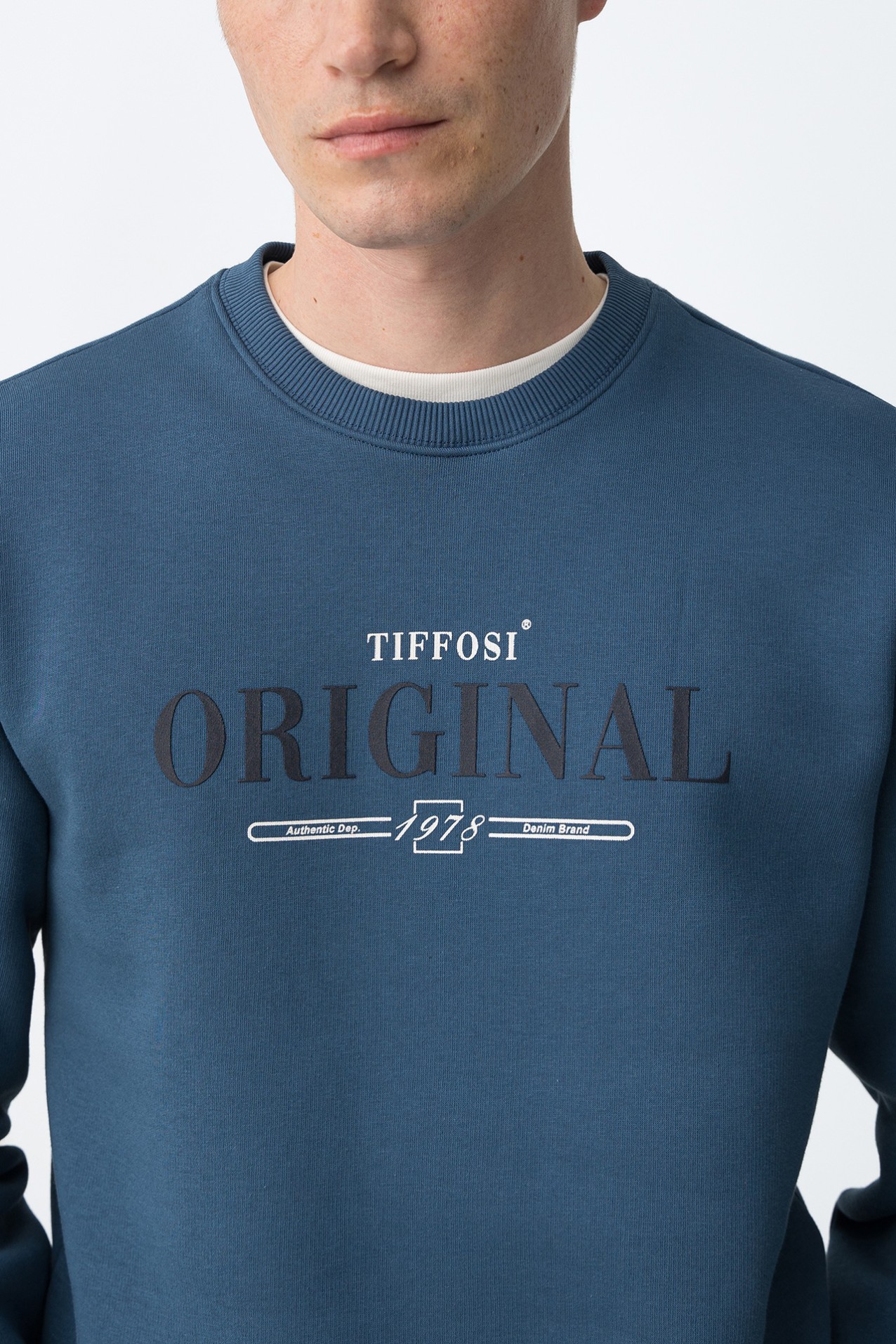 Blue Oversized Sweatshirt