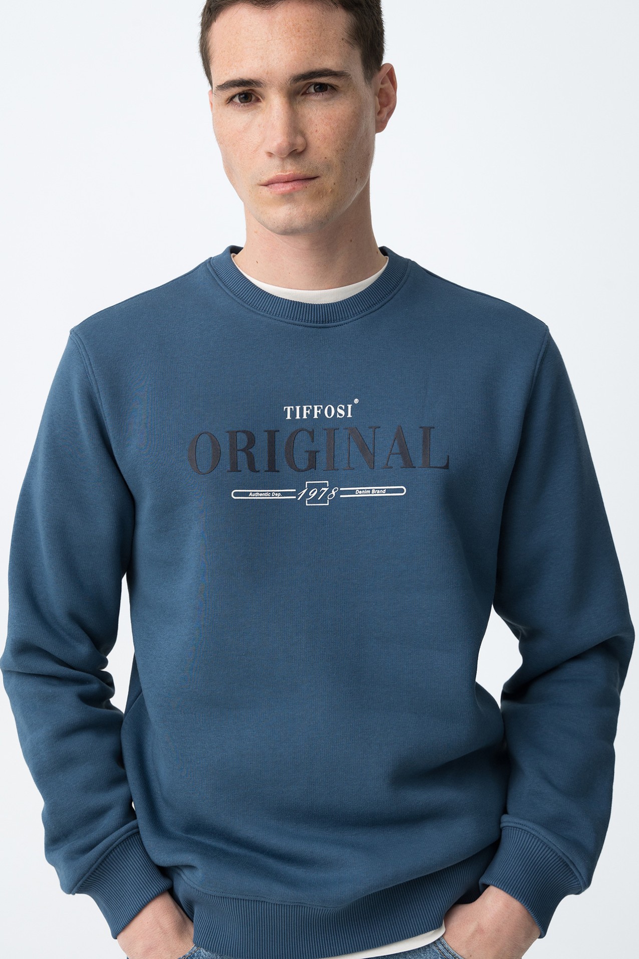 Blue Oversized Sweatshirt