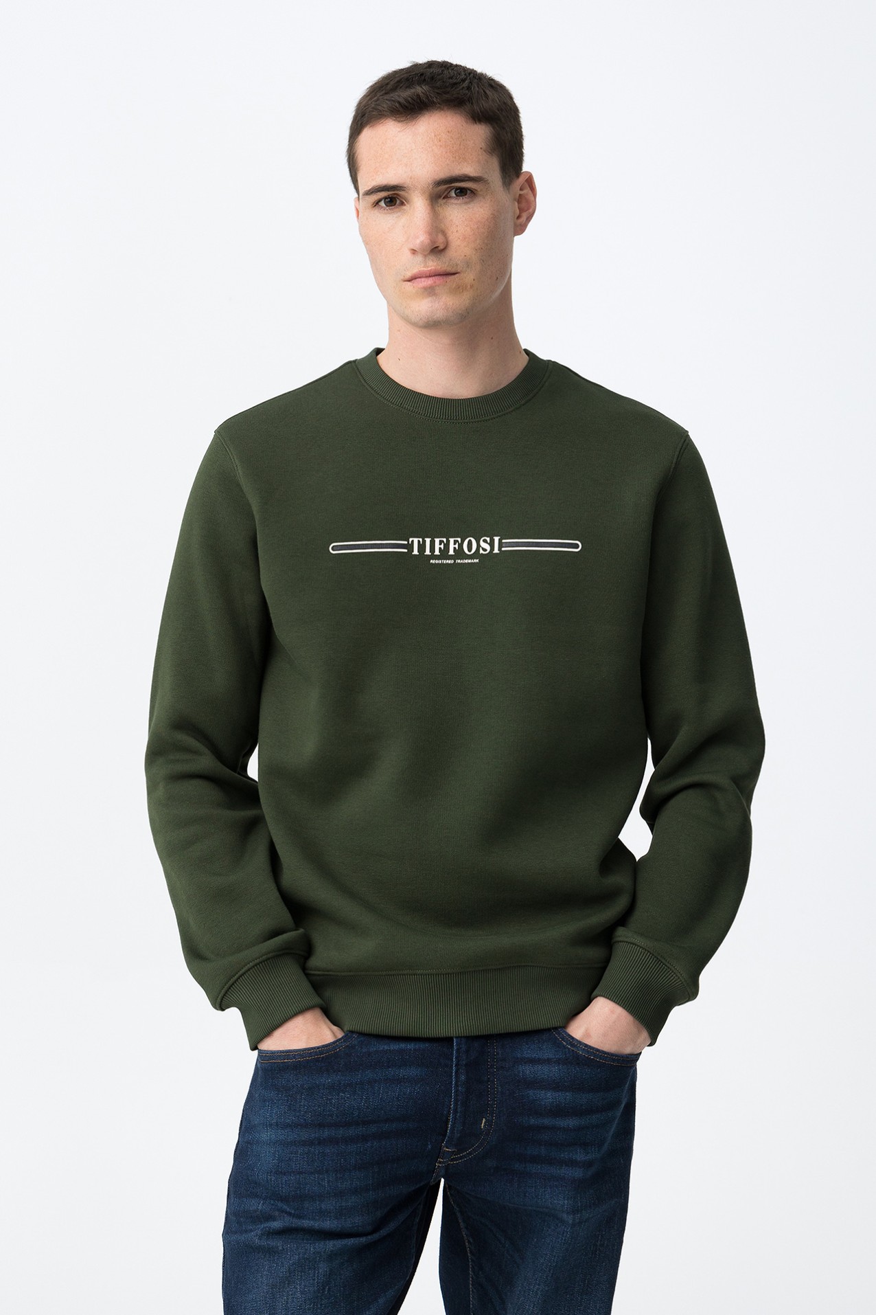 Sudadera verde casual