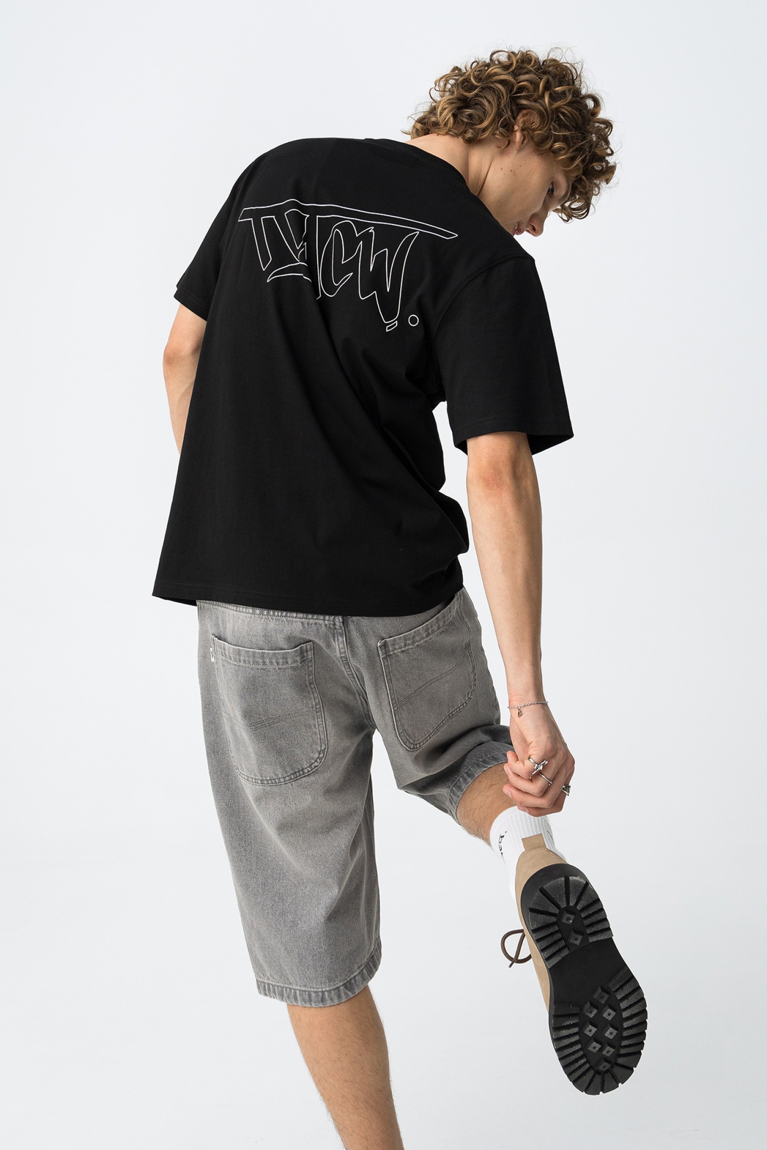 Oversize Black Logo T-shirt