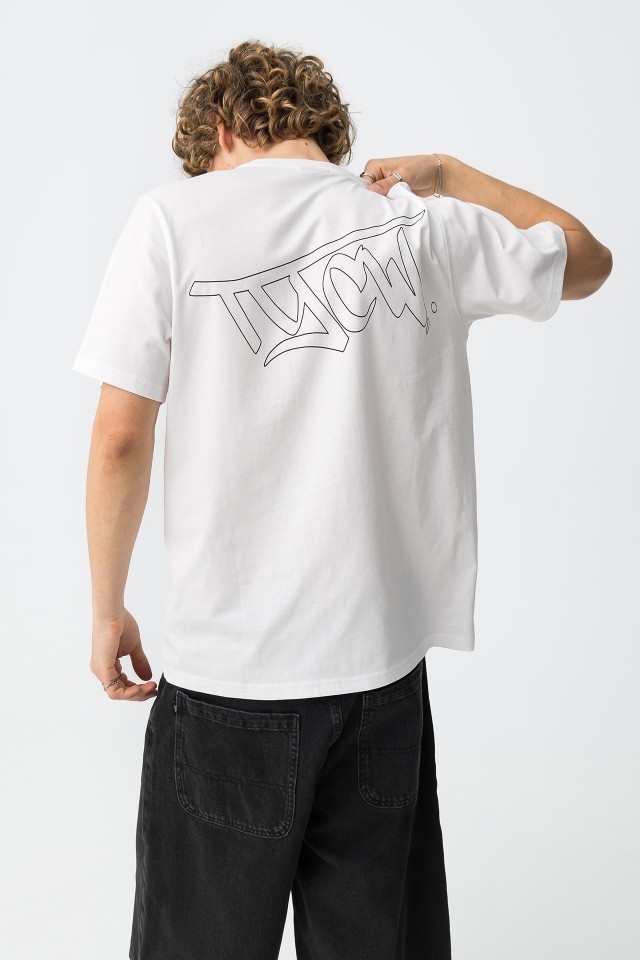 White Oversize Graphic T-shirt