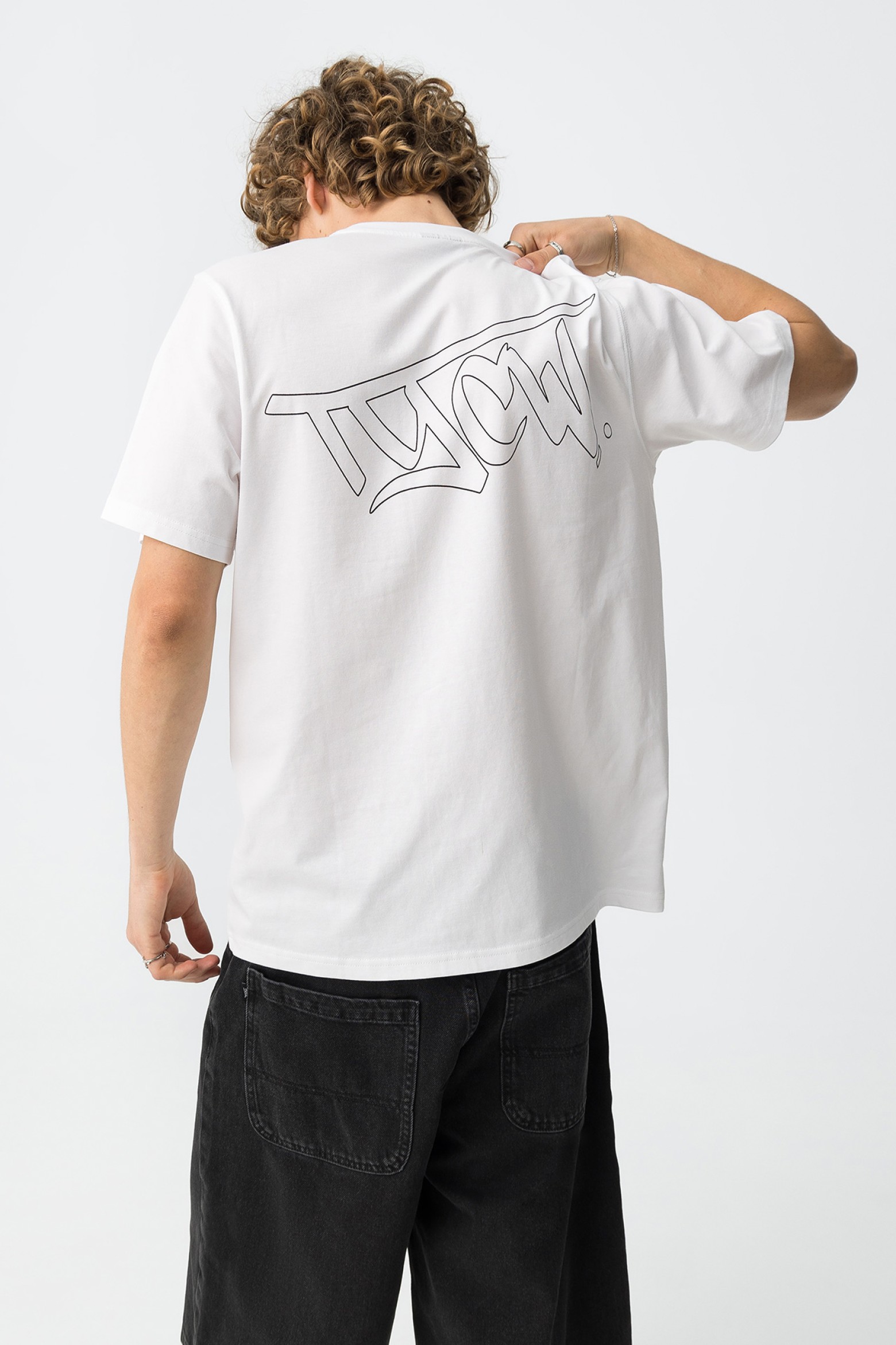 White Oversize Graphic T-shirt