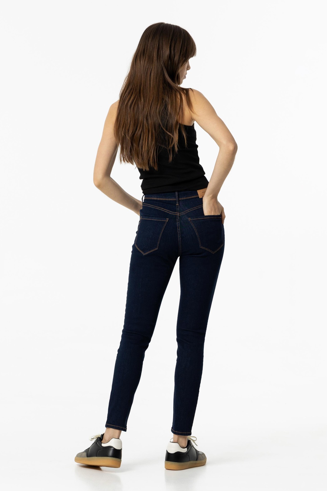 Jeans Lauren Skinny Cintura Alta