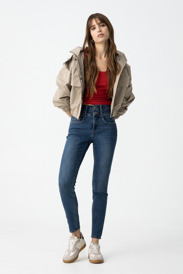 Double-up skinny pants