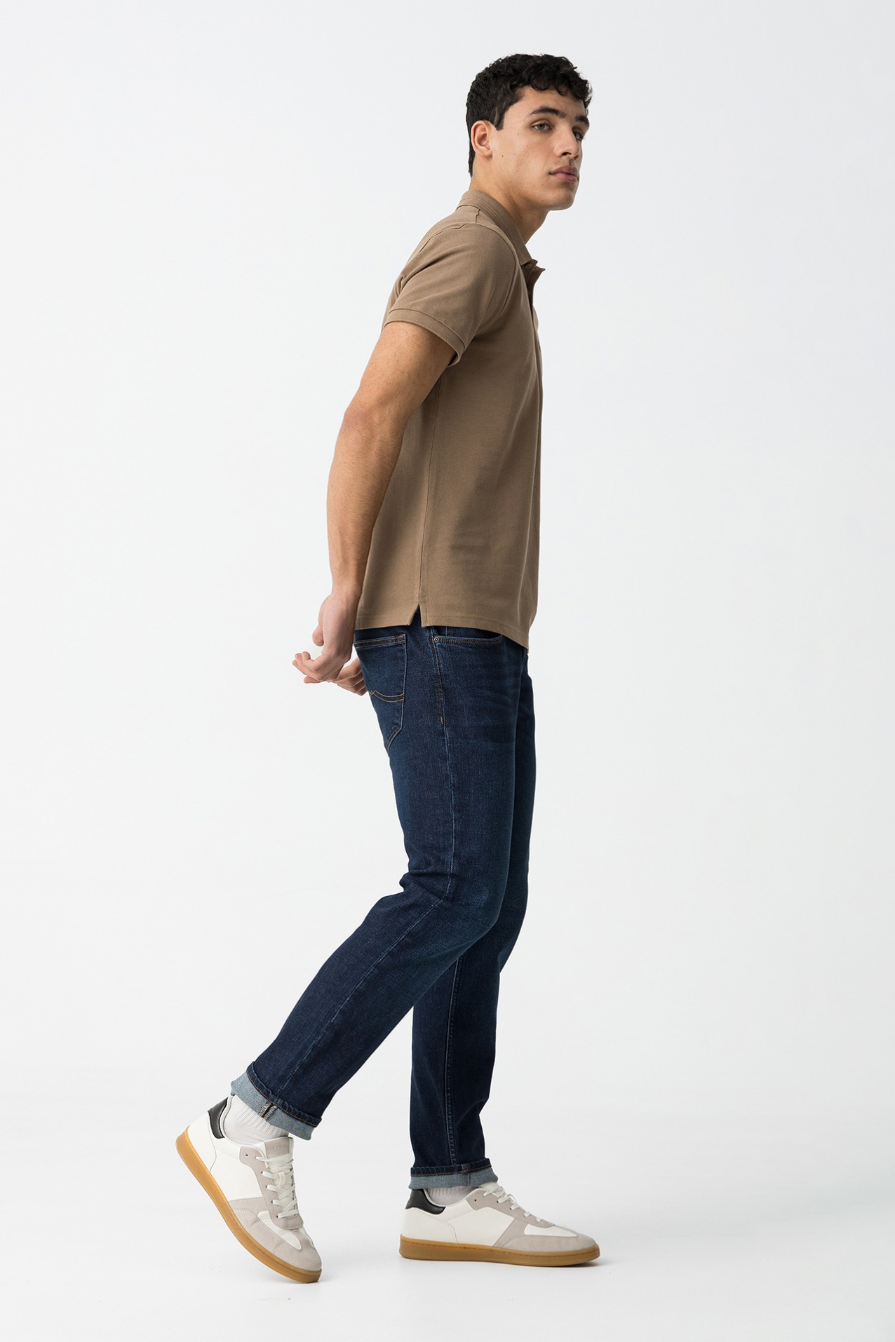 Jeans Slim Straight Azul