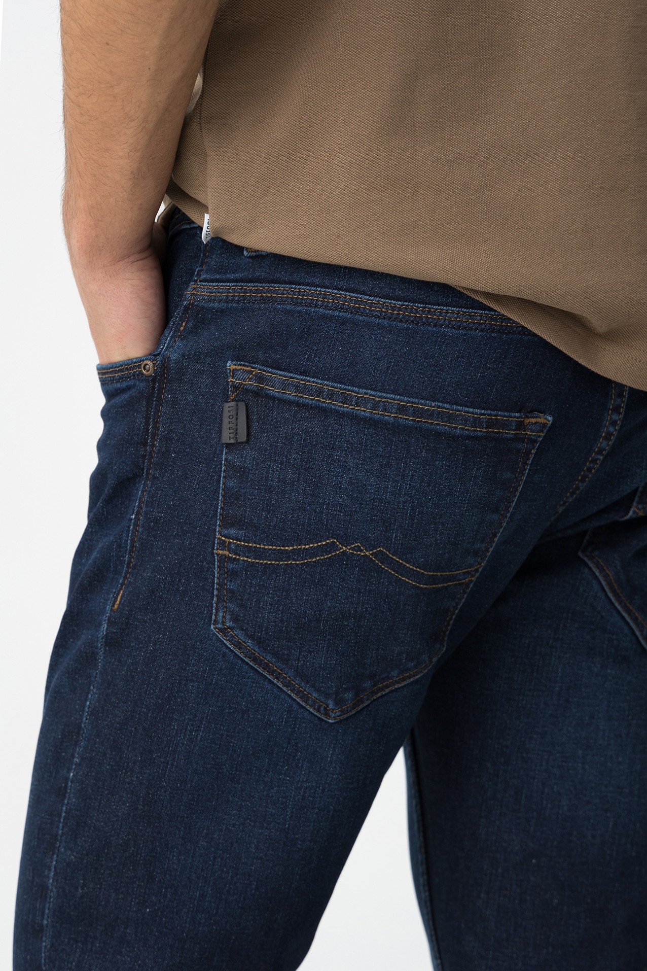 Jeans Slim Straight Azul