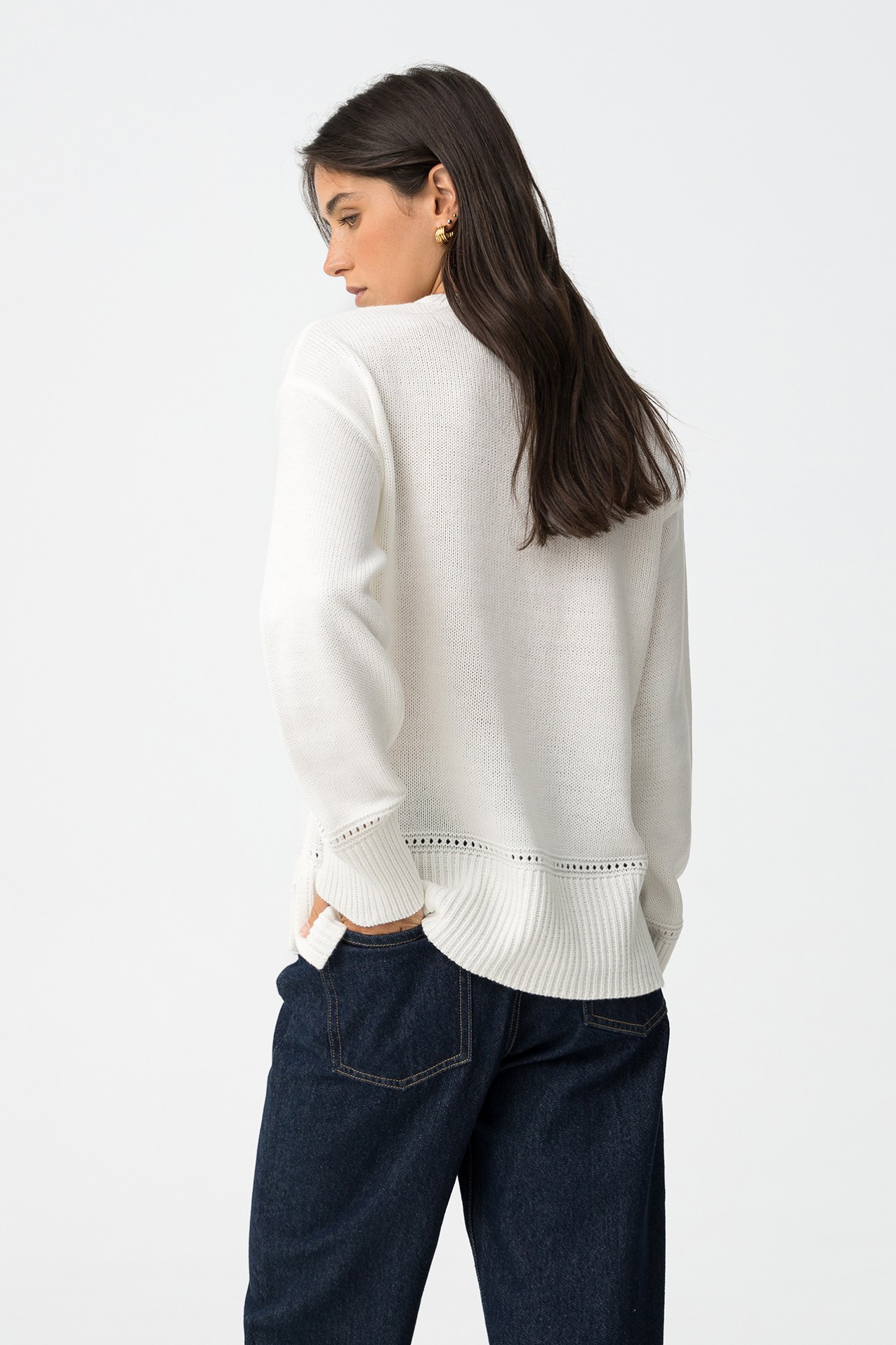 Camisola com Detalhes Perfurados