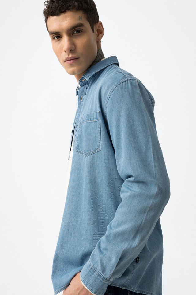 Camisa Denim Regular Fit Camisa Denim Regular Fit