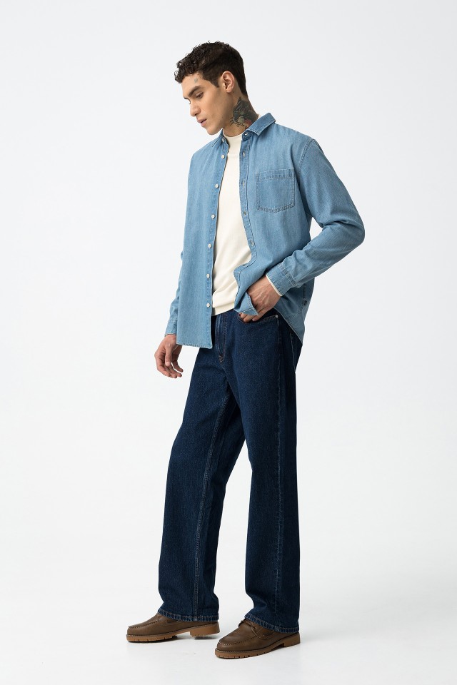 Camisa Denim Regular Fit Camisa Denim Regular Fit