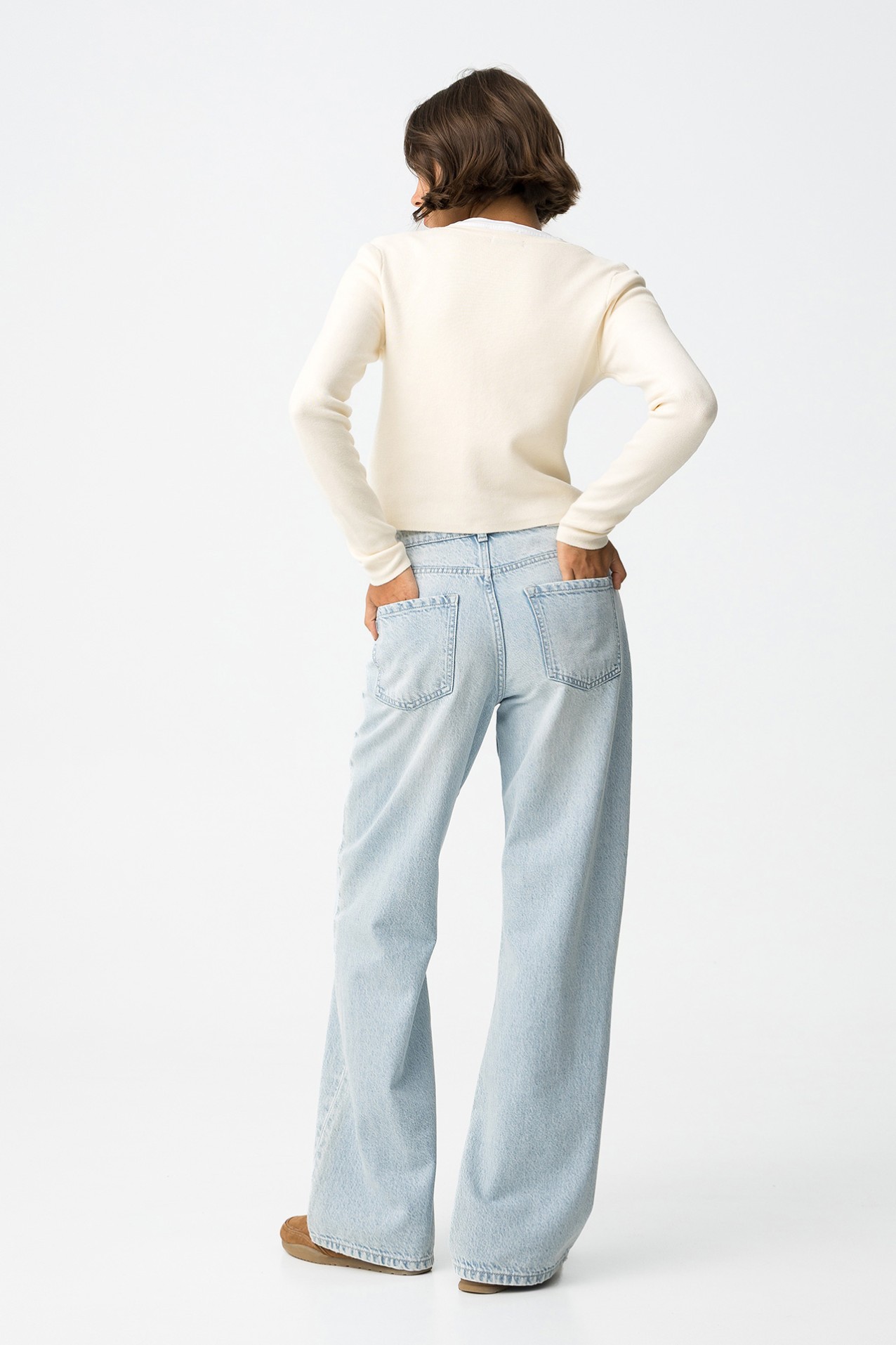High-Waisted Wide Leg Jeans