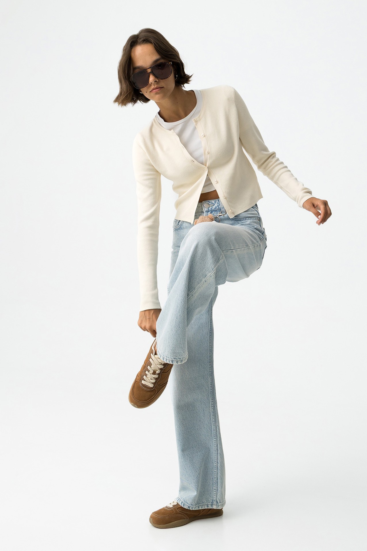 High-Waisted Wide Leg Jeans