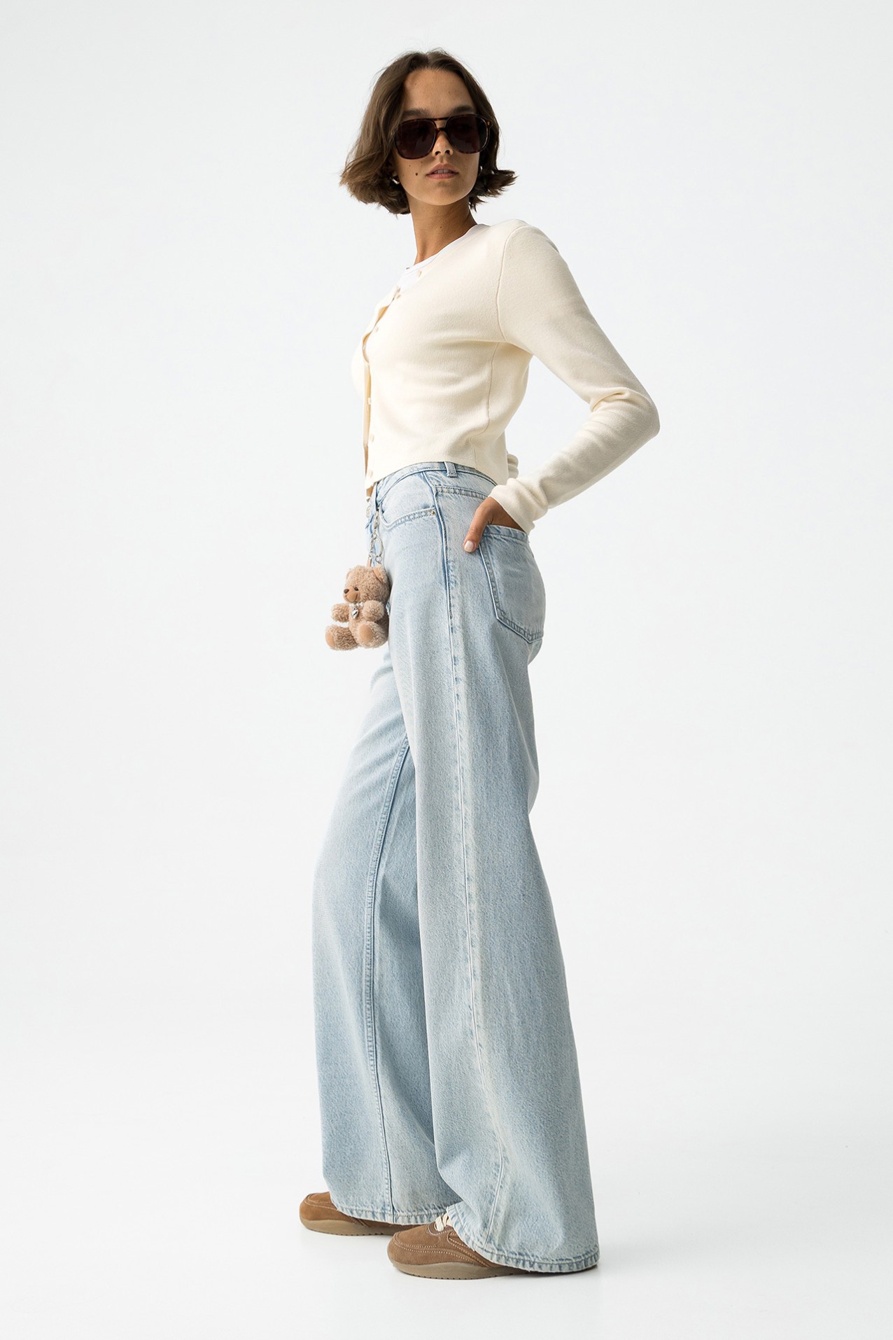 High-Waisted Wide Leg Jeans