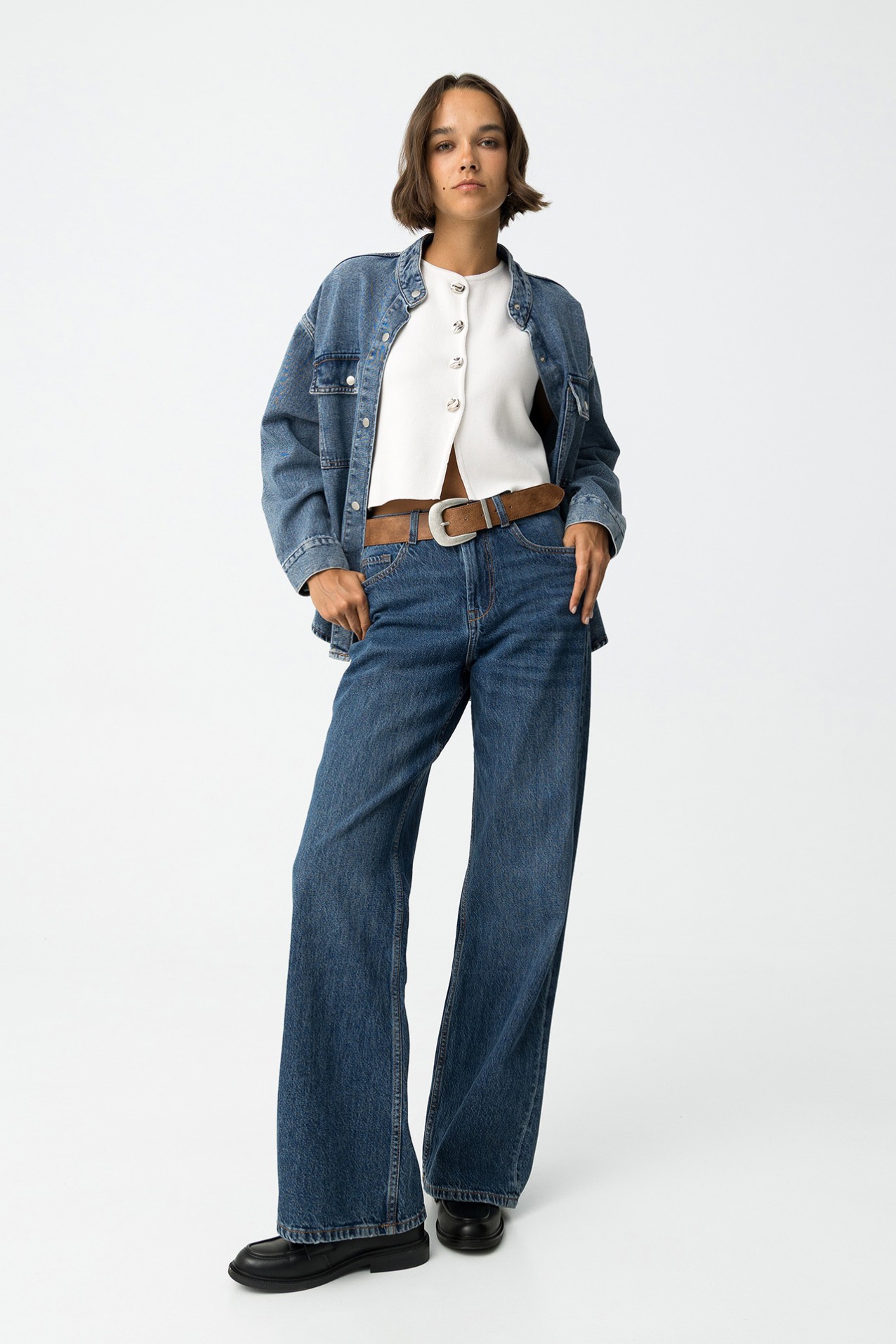 Bonnye Wide-Leg High-Waist Jeans