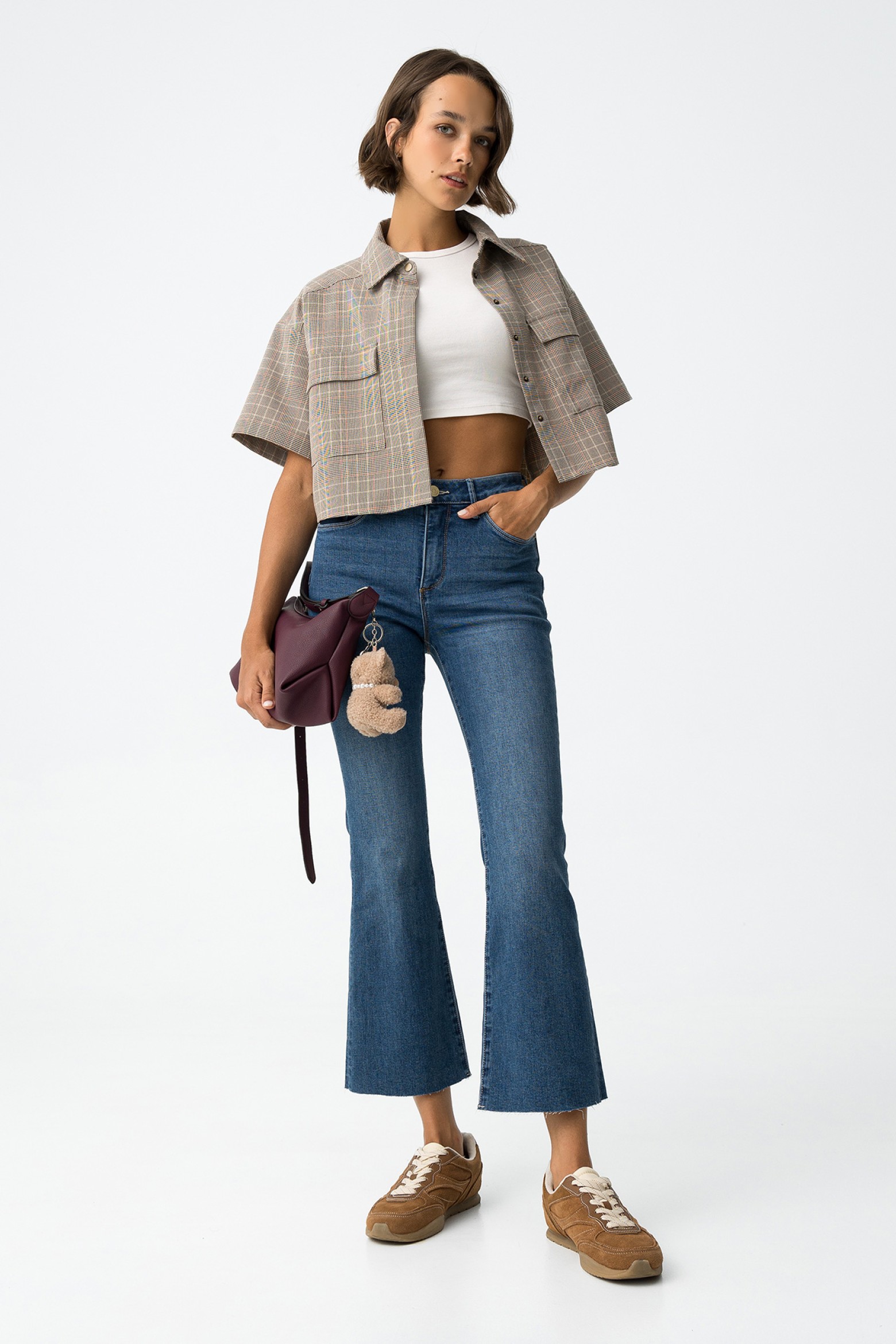 Cropped Flare Jeans