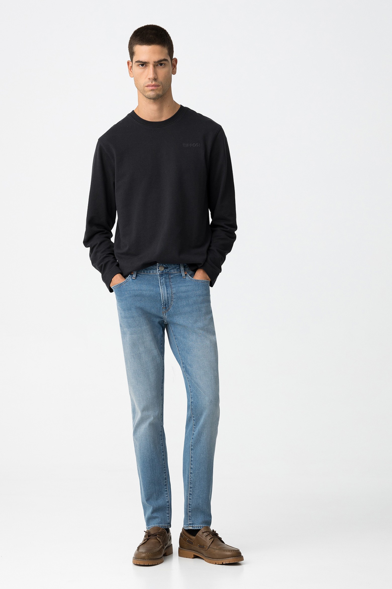 Light Blue Tapered Jeans