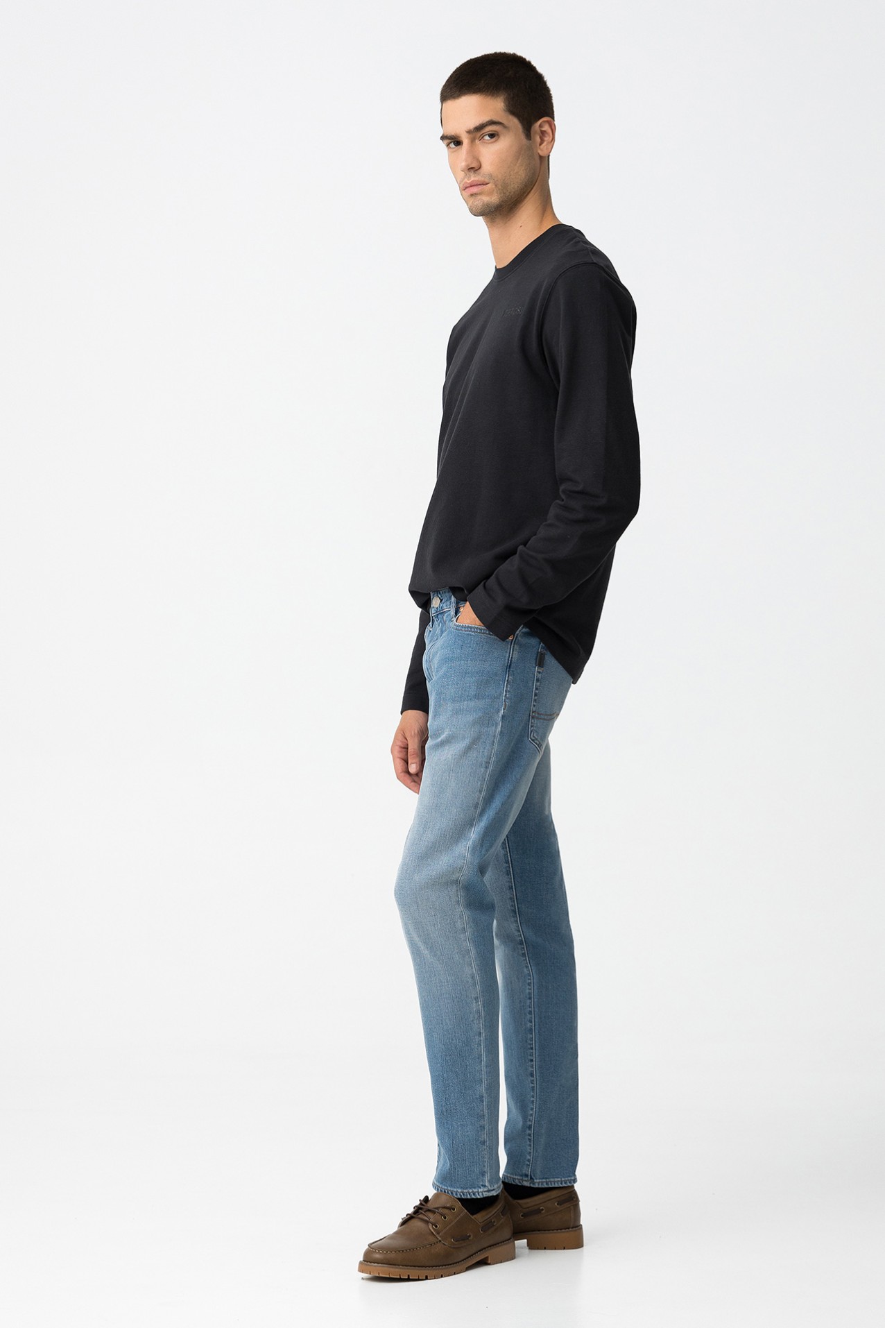 Light Blue Tapered Jeans