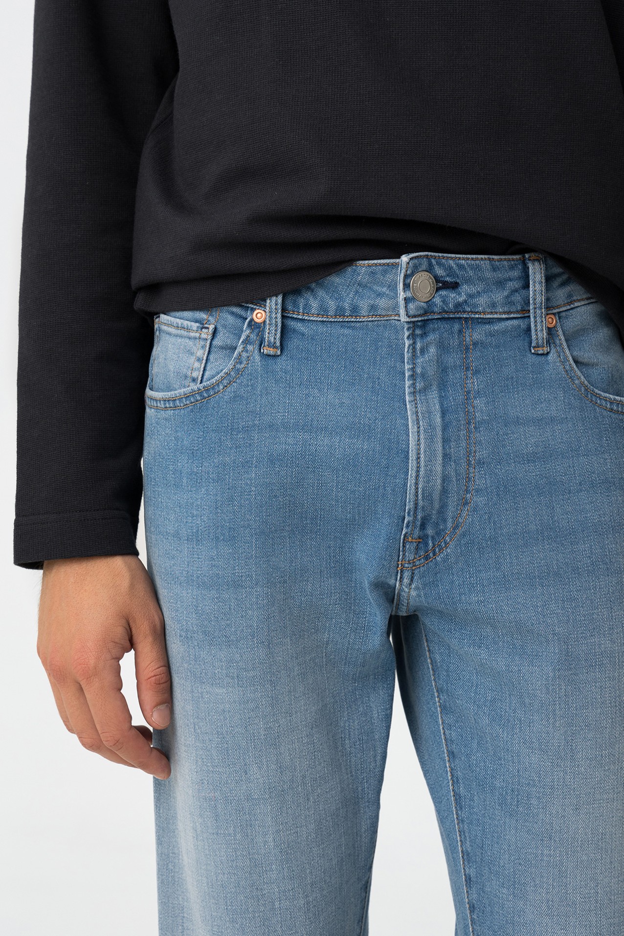 Light Blue Tapered Jeans