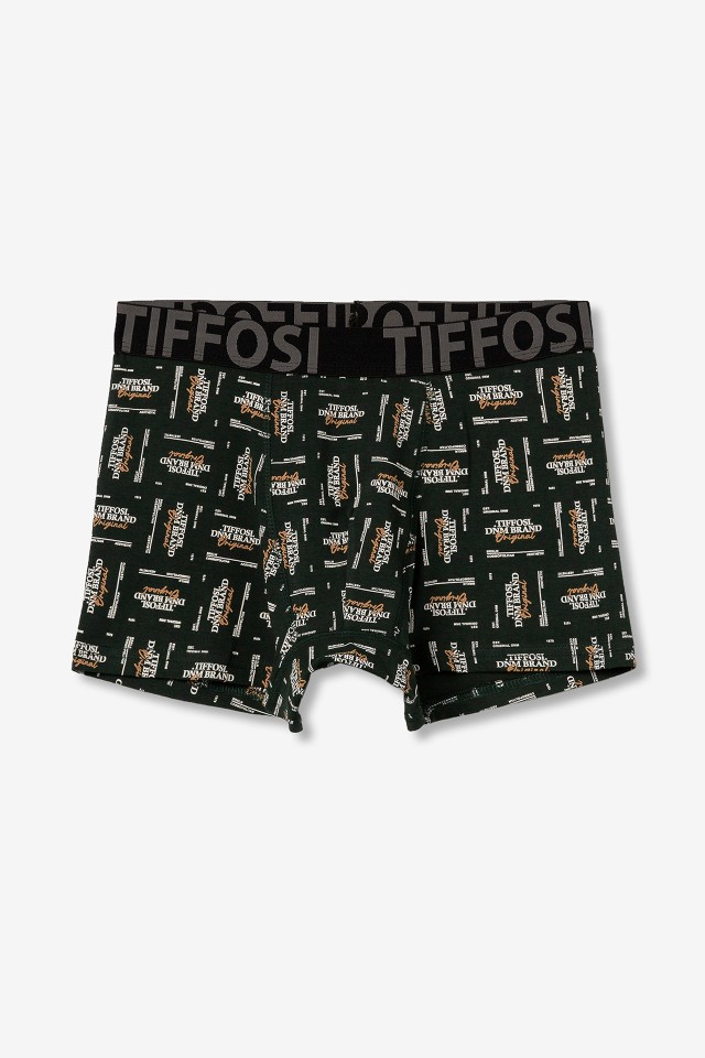 Boxers gr�ficos verde oscuro