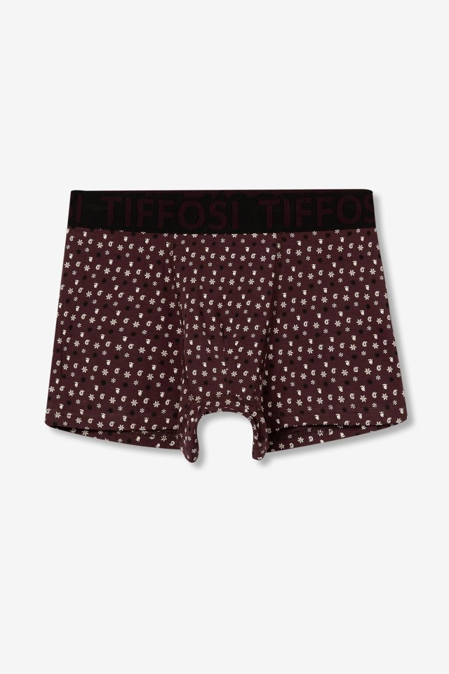 Boxers Florales Marrones