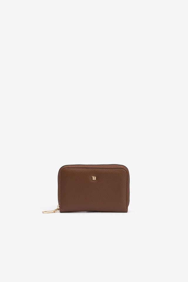 Textured Coin Purse with Zip Closure