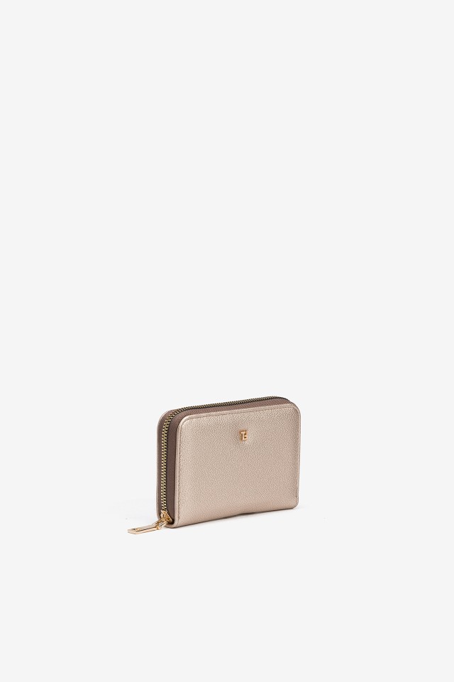 Textured Coin Purse with Zip Closure Textured Coin Purse with Zip Closure