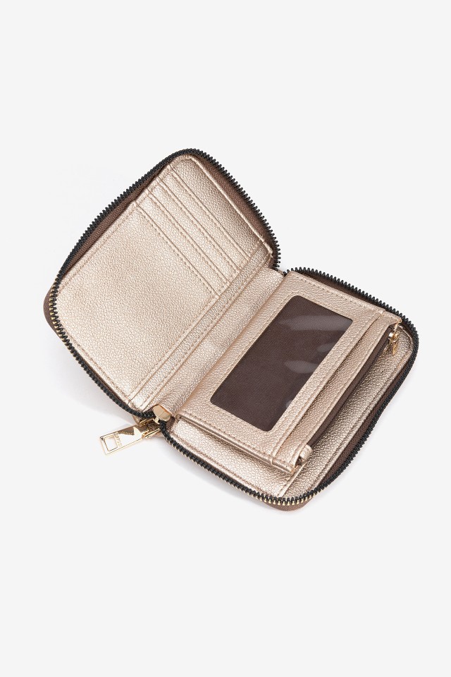 Textured Coin Purse with Zip Closure Textured Coin Purse with Zip Closure