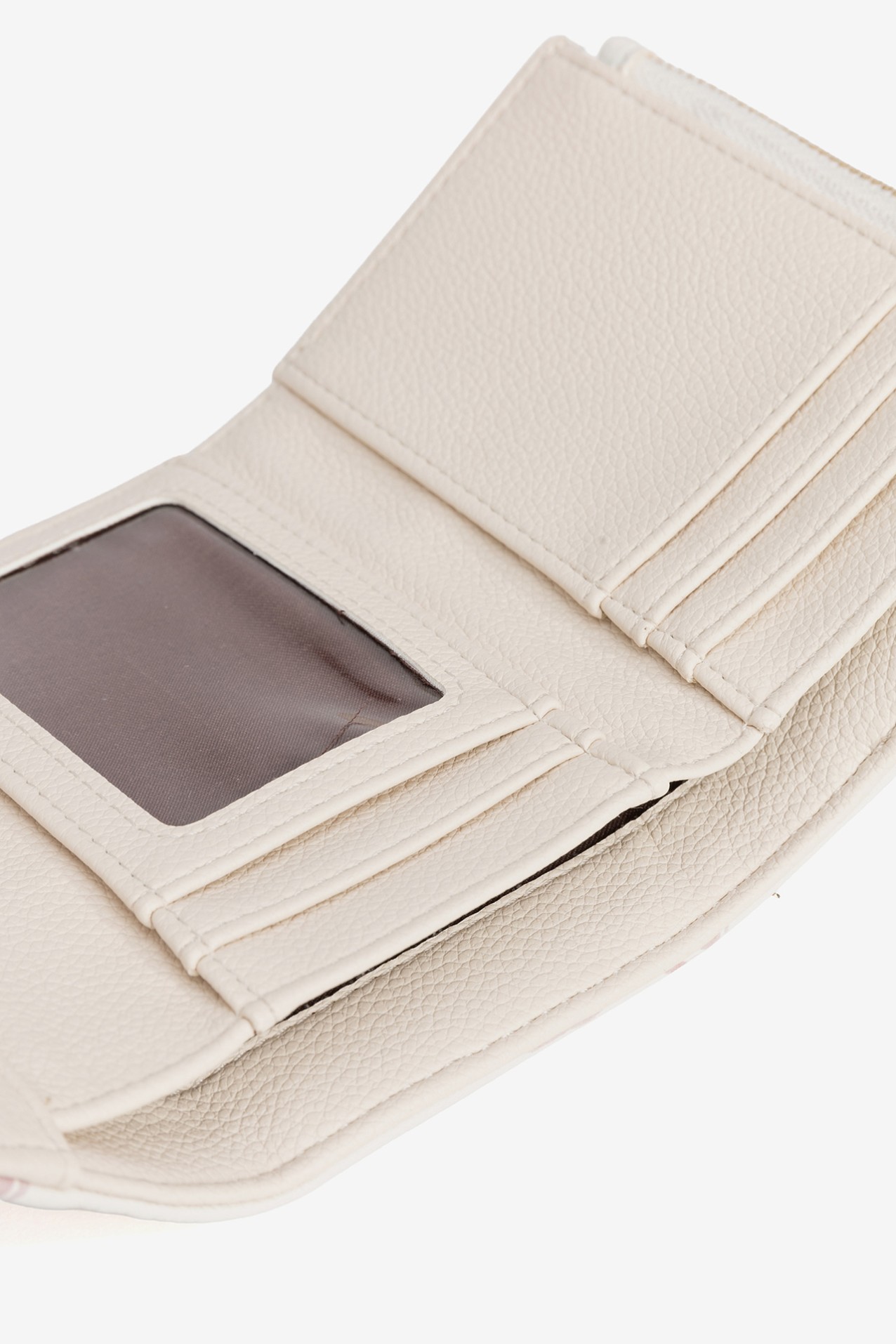 Beige Wallet With Floral Pattern - 10064066_105 - Tiffosi