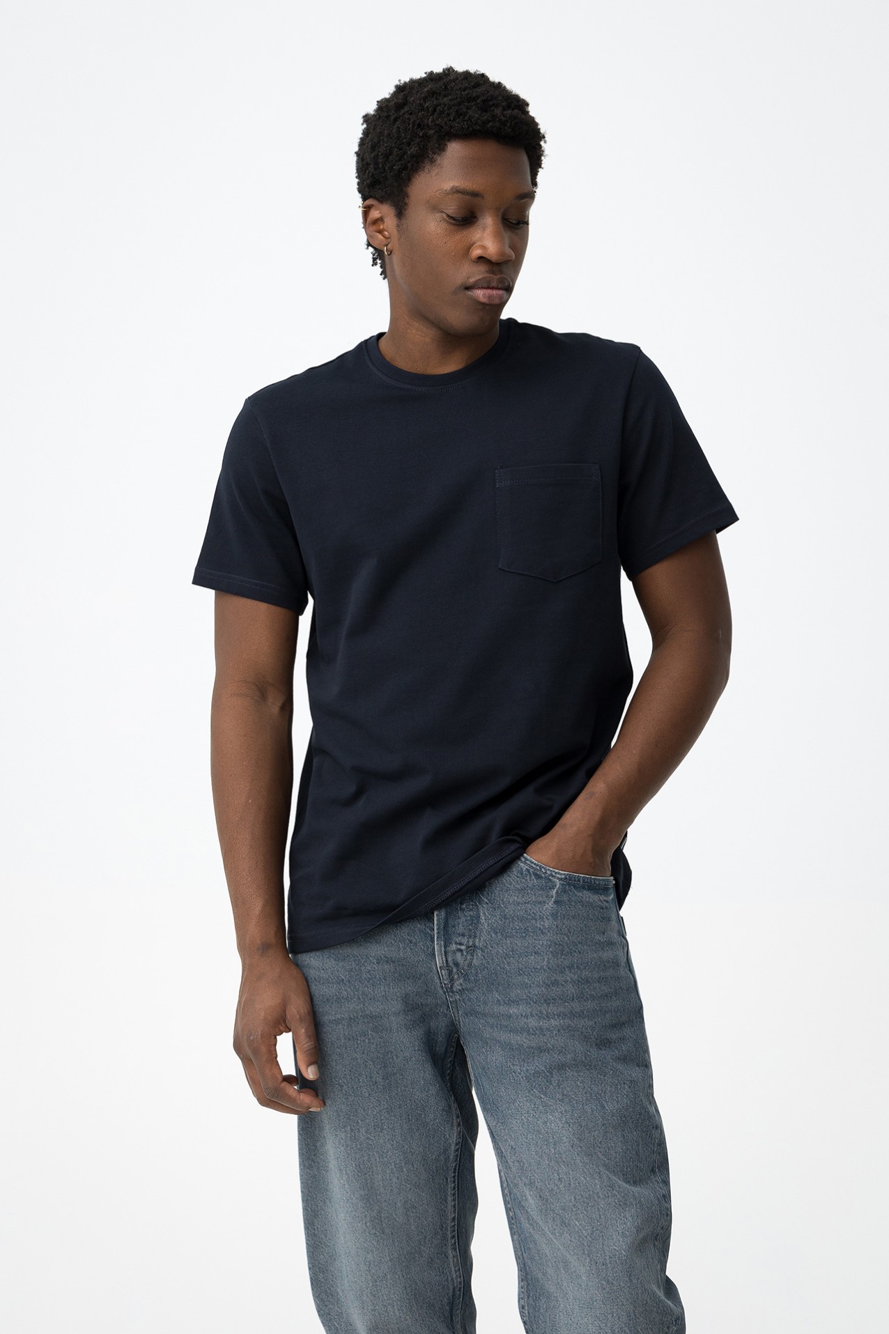 Dark Blue Pocket T-shirt