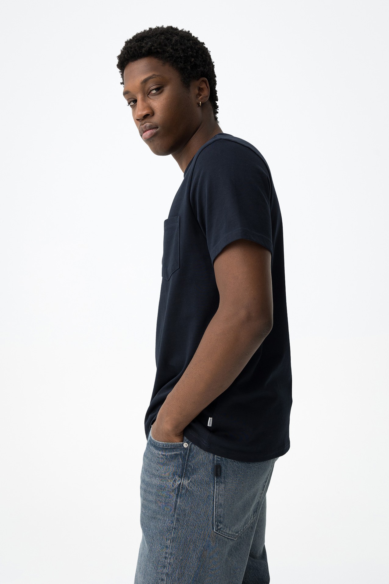 Dark Blue Pocket T-shirt