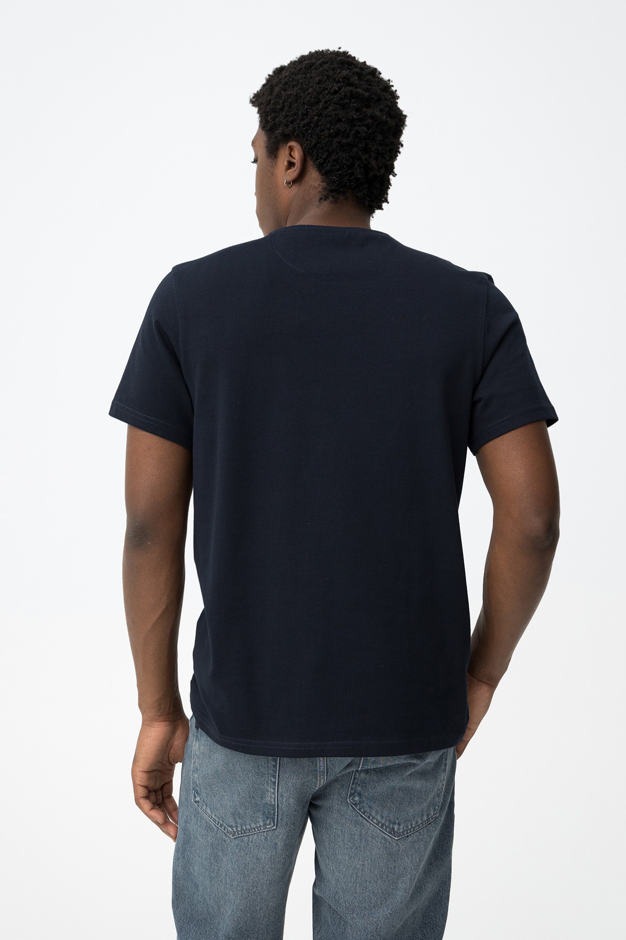 Dark Blue Pocket T-shirt