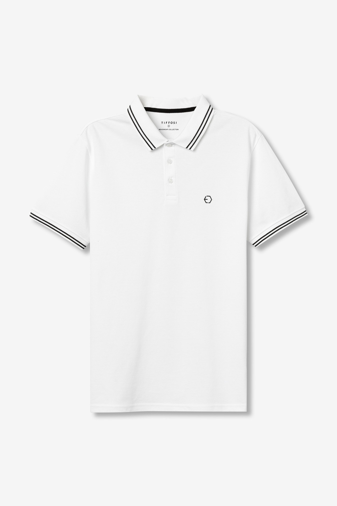 Polo blanco manga corta