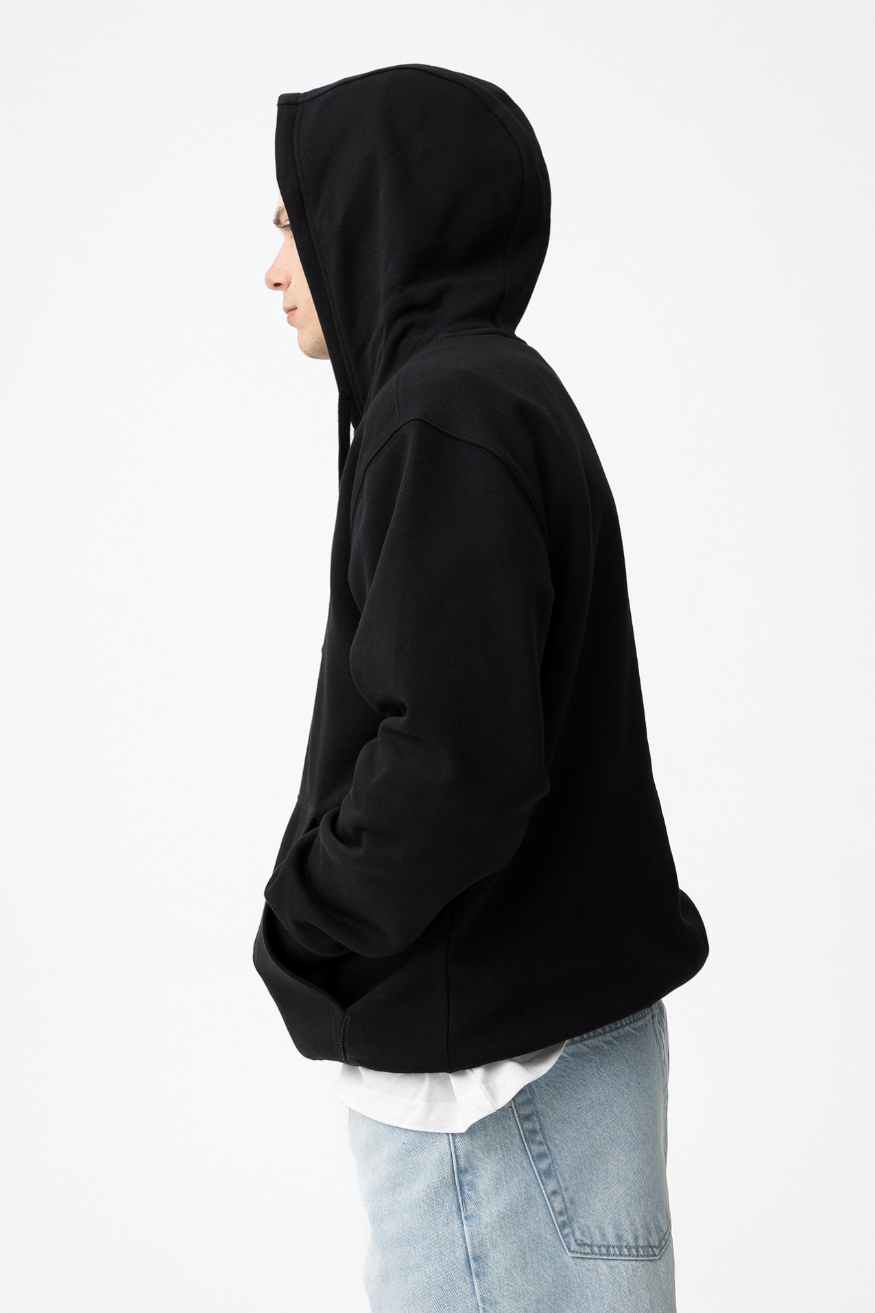 Black Hoodie With Graphic Print