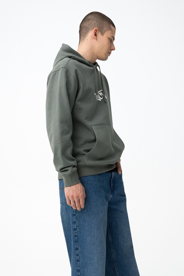 Hoodie verde regular fit Hoodie verde regular fit