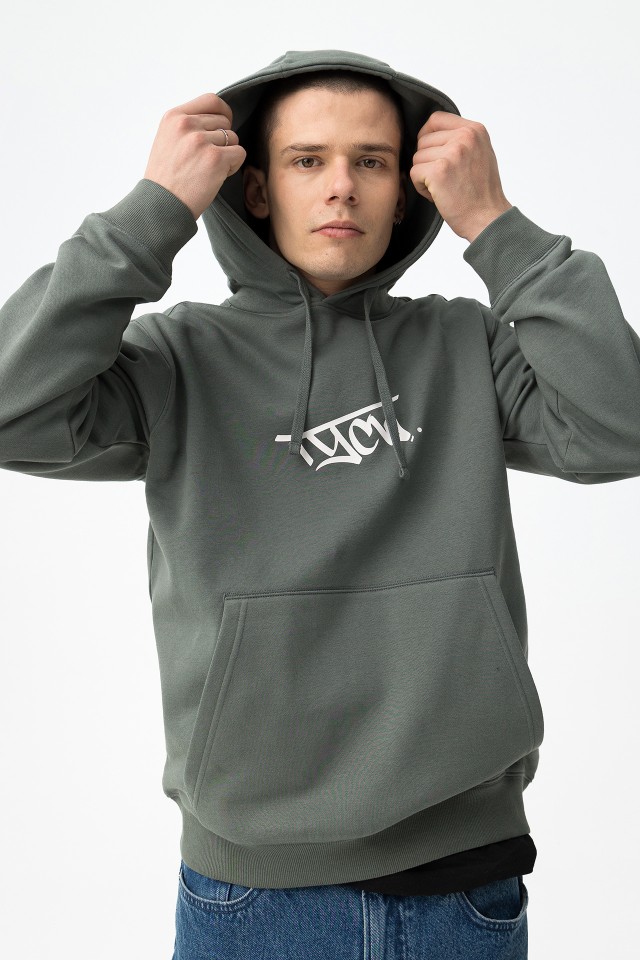 Hoodie verde regular fit Hoodie verde regular fit