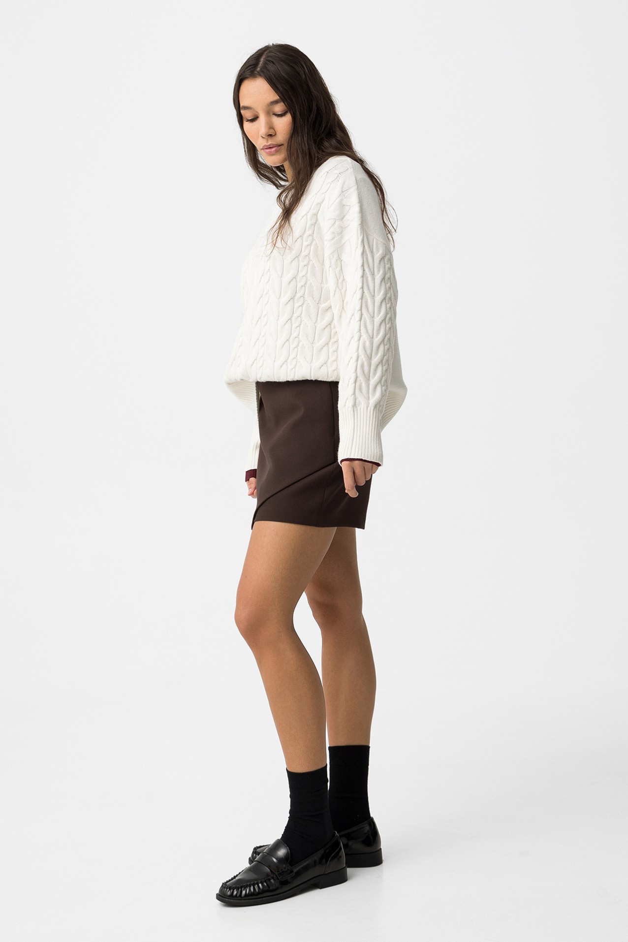 Chocolate Slim Non-Denim Shorts
