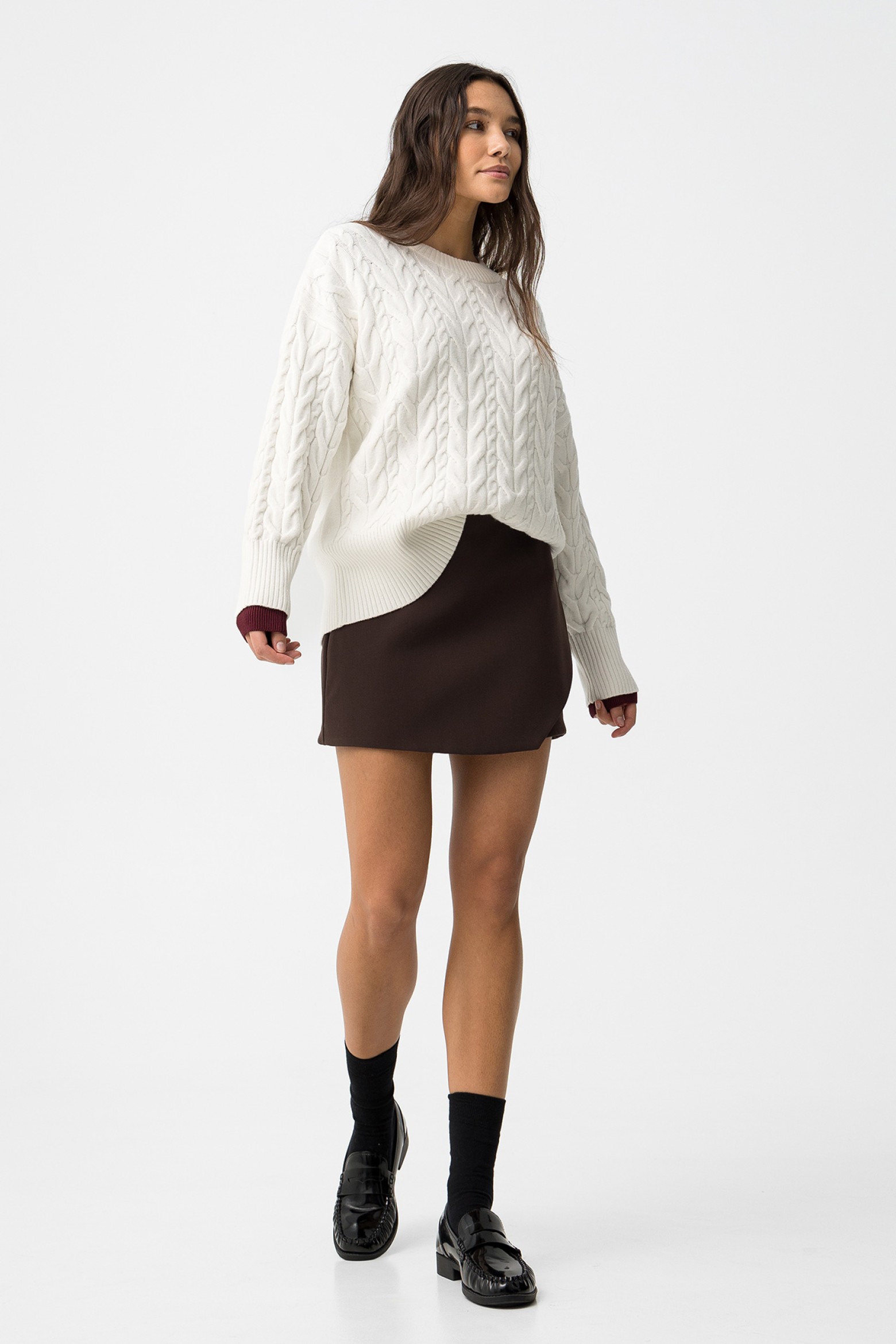 Chocolate Slim Non-Denim Shorts