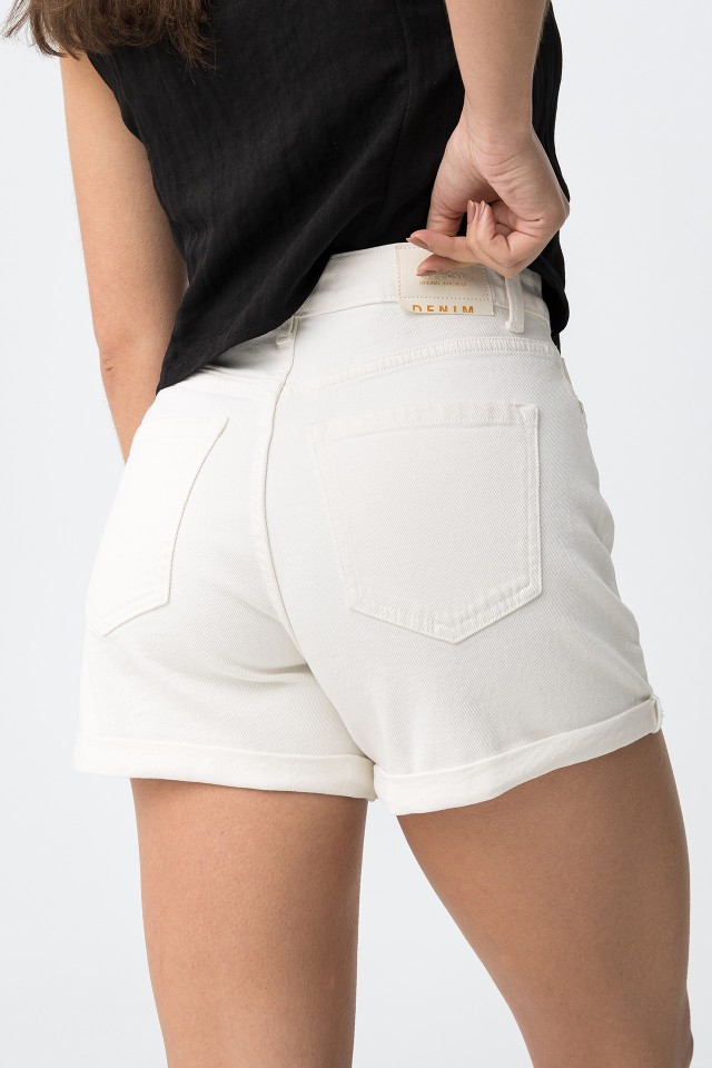 White Woven Shorts White Woven Shorts